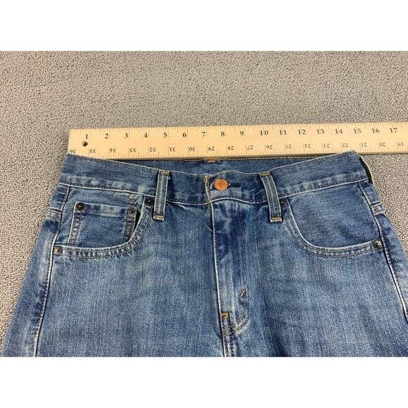 Levi’s 569 Jeans Men 29x30 Blue Denim Loose Straight Zip Fly Five Pocket Patch - Picture 9 of 9